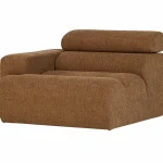 Hot WOOOD Novi 1-zits Element Arm Links Bouclé Bruin Karamel