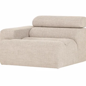 Clearance WOOOD Novi 1-zits Element Arm Links Bouclé Naturel