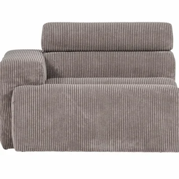 Outlet WOOOD Novi 1-zits Element Arm Links Ribstof Zand