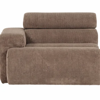 Online WOOOD Novi 1-zits Element Arm Links Ribstof Taupe