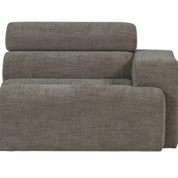 Fashion WOOOD Novi 1-zits Element Arm Rechts Grijs Melange