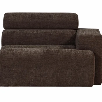 Fashion WOOOD Novi 1-zits Element Arm Rechts Donkerbruin Melange