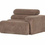 Clearance WOOOD Novi 1-zits Element Arm Rechts Ribstof Taupe