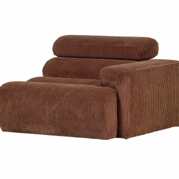 New WOOOD Novi 1-zits Element Arm Rechts Ribstof Terra