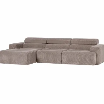 Clearance WOOOD Novi Chaise Longue Bank Links Ribstof Zand