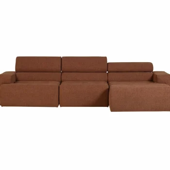 Outlet WOOOD Novi Chaise Longue Bank Rechts Bouclé Terra