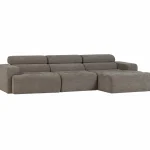 Discount WOOOD Novi Chaise Longue Bank Rechts Grijs Melange