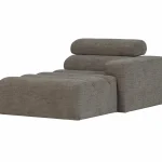 Fashion WOOOD Novi Chaise Longue Element Arm Rechts Grijs Melange