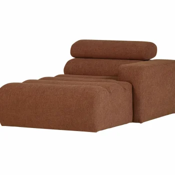 Outlet WOOOD Novi Chaise Longue Element Arm Rechts Bouclé Terra