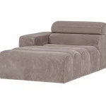 New WOOOD Novi Chaise Longue Element Arm Links Ribstof Zand
