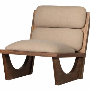 Fashion WOOOD Opulent Fauteuil Bouclé/hout Naturel