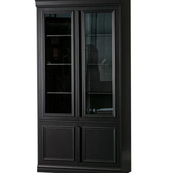 Best WOOOD Organize Vitrinekast 44 Cm Grenen Matzwart