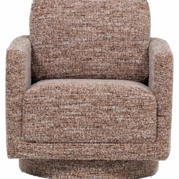 Fashion WOOOD Oska Draaifauteuil Bruin Melange