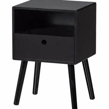 Discount WOOOD Ozzy Nachtkastje Hout Zwart