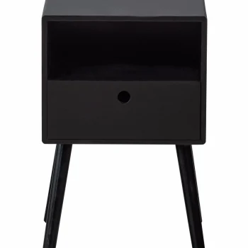 Discount WOOOD Ozzy Nachtkastje Hout Zwart