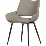 New WOOOD Parade Eetkamerstoel Melange Stof Zand