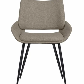 New WOOOD Parade Eetkamerstoel Melange Stof Zand