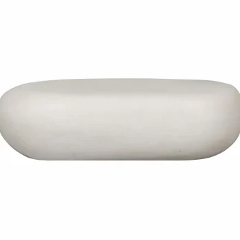 Outlet WOOOD Pebble Salontafel Betonlook Wit 28x100x43 Cm