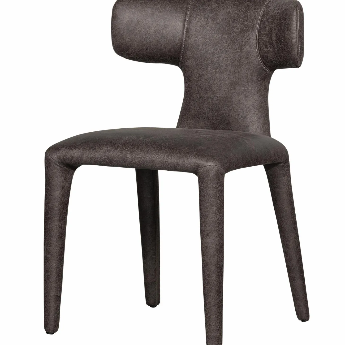 permit-eetkamerstoel-leerlook-akkUmtUm-0.webp Discount WOOOD Permit Eetkamerstoel Leerlook Zwart/grijs