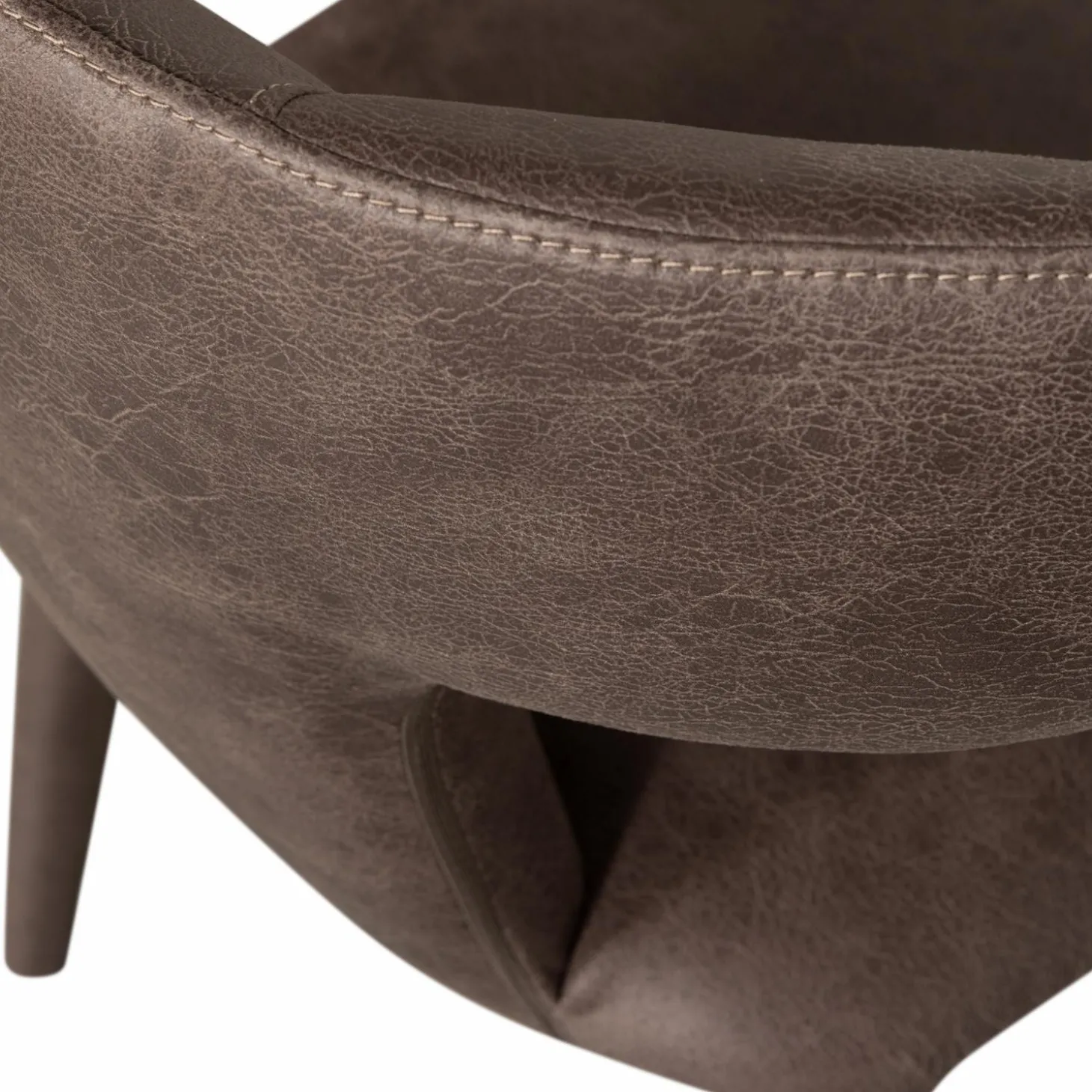 permit-eetkamerstoel-leerlook-akkUmtUm-7.webp Discount WOOOD Permit Eetkamerstoel Leerlook Zwart/grijs