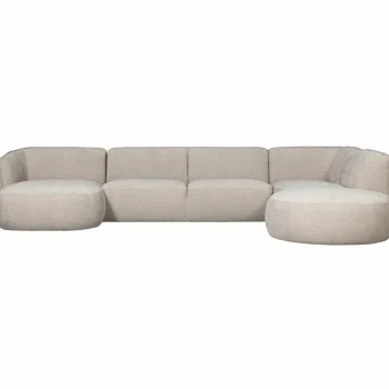 New WOOOD Polly Bank U-vorm Rechts Zand