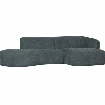 Clearance WOOOD Polly Chaise Longue Rechts Blauw/groen
