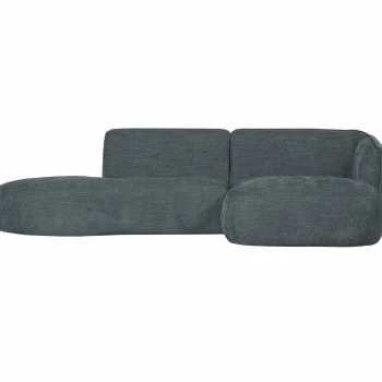 Clearance WOOOD Polly Chaise Longue Rechts Blauw/groen