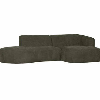 Fashion WOOOD Polly Chaise Longue Rechts Warm Groen