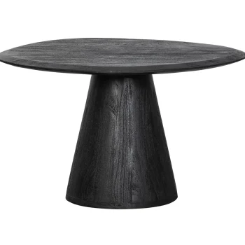 Fashion WOOOD Posture Salontafel Mango Hout Zwart ø70 Cm
