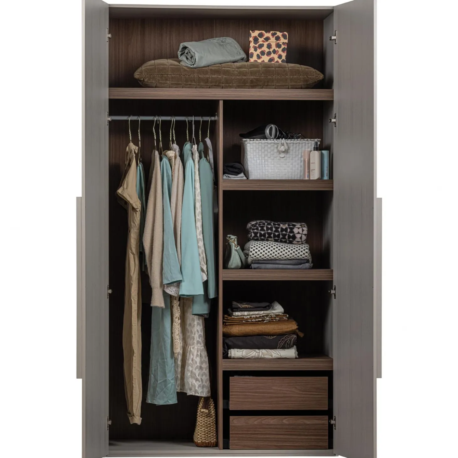 rens-2-deurs-hanglegkast-greep-okIMPBHT-5.webp Online WOOOD Rens 2-deurs Hang/legkast Greep Lang Noten/pebble Grey