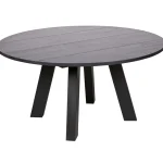 Online WOOOD Rhonda XL Eettafel ø150 Cm Eiken Blacknight