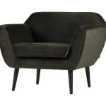 New WOOOD Rocco Fauteuil Velvet Warm Groen