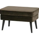 New WOOOD Rocco Hocker Velvet Warm Groen