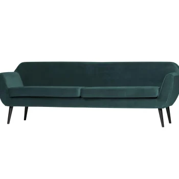 New WOOOD Rocco Xl Bank 230 Cm Velvet Groenblauw