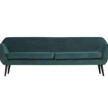 New WOOOD Rocco Xl Bank 230 Cm Velvet Groenblauw