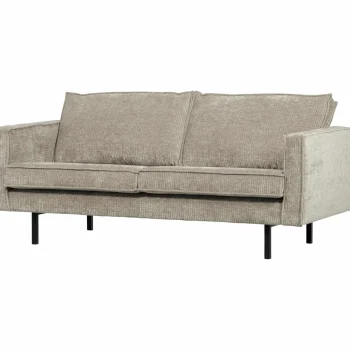 Sale WOOOD Rodeo 2,5-zits Bank Ribstof Donkerzand