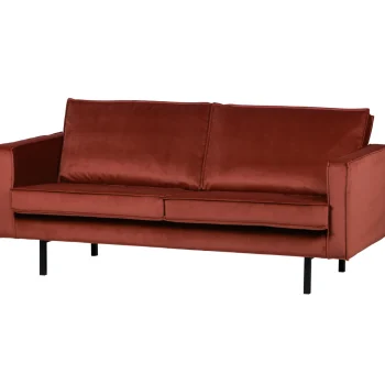 Discount WOOOD Rodeo 2,5-zits Bank Velvet Kastanje Kastanjebruin