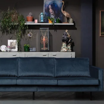 Sale WOOOD Rodeo Bank 3-zits Velvet Groenblauw