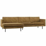 Discount WOOOD Rodeo Chaise Longue Bank Links Ribstof Honinggeel