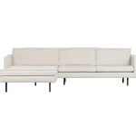 New WOOOD Rodeo Chaise Longue Links Bouclé Naturel