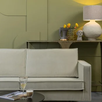 New WOOOD Rodeo Chaise Longue Links Velvet Pistache