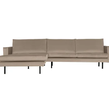 Hot WOOOD Rodeo Chaise Longue Links Velvet Khaki