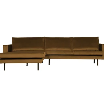 Sale WOOOD Rodeo Chaise Longue Links Velvet Honinggeel