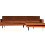 Outlet WOOOD Rodeo Chaise Longue Rechts Velvet Roest