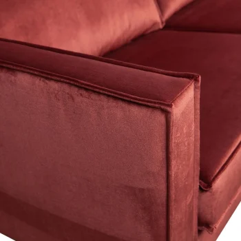 Discount WOOOD Rodeo Chaise Longue Rechts Velvet Kastanje Kastanjebruin