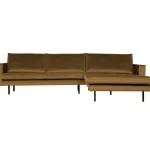 Discount WOOOD Rodeo Chaise Longue Rechts Velvet Honinggeel