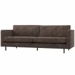 Outlet WOOOD Rodeo Classic 2,5-zits Bank Ribstof Bruin