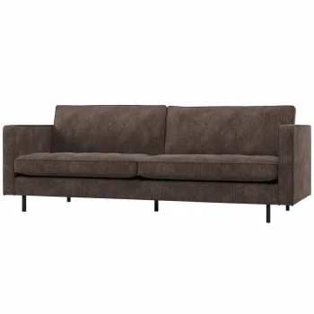 Outlet WOOOD Rodeo Classic 2,5-zits Bank Ribstof Bruin