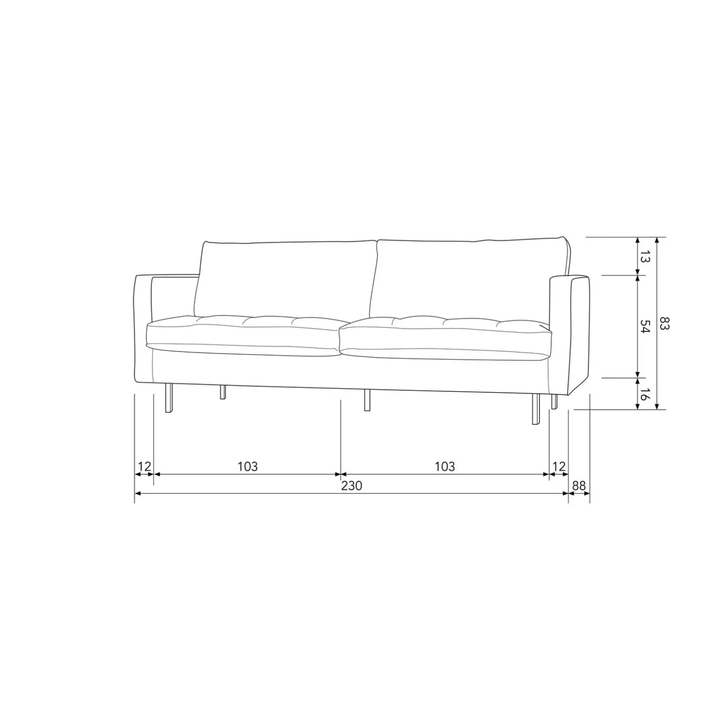 rodeo-classic-25-zits-bank-vel-ebJchTWx-3.webp Outlet WOOOD Rodeo Classic 2,5-zits Bank Velvet Antraciet