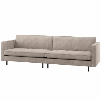 Discount WOOOD Rodeo Classic 3-zits Bank Ribstof Donkerzand